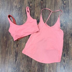 Lululemon matching bra and top